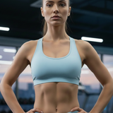 БЮСТИЕ "CROSS FIT" СВЕТЛО СИН