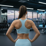 БЮСТИЕ "CROSS FIT" СВЕТЛО СИН