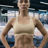 БЮСТИЕ "CROSS FIT" БЕЖОВО